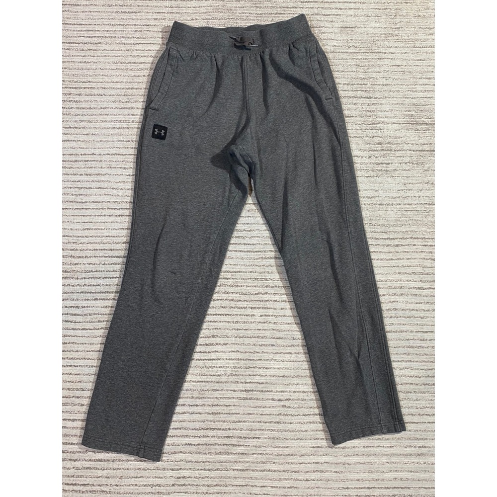 Under Armour Mens Rival Fleece Joggers Gray Sweatpants Medium MD Straight Leg